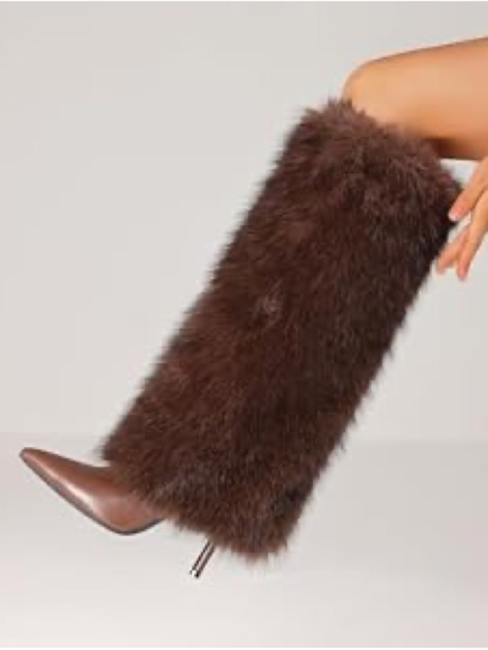 Faux Fur Brown Boots